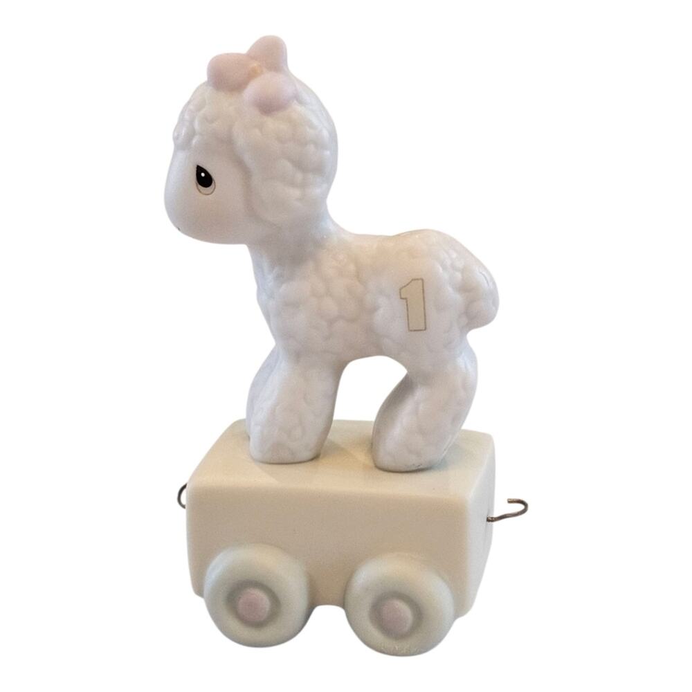 Precious Moments Birthday Train 1st Happy Birthday Little Lamb 1985 - Picture 7 of 7